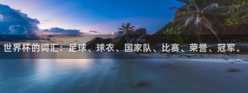 欧联杯直播：世界杯的词汇：足球、球衣、国家队、比赛、荣誉、冠军。